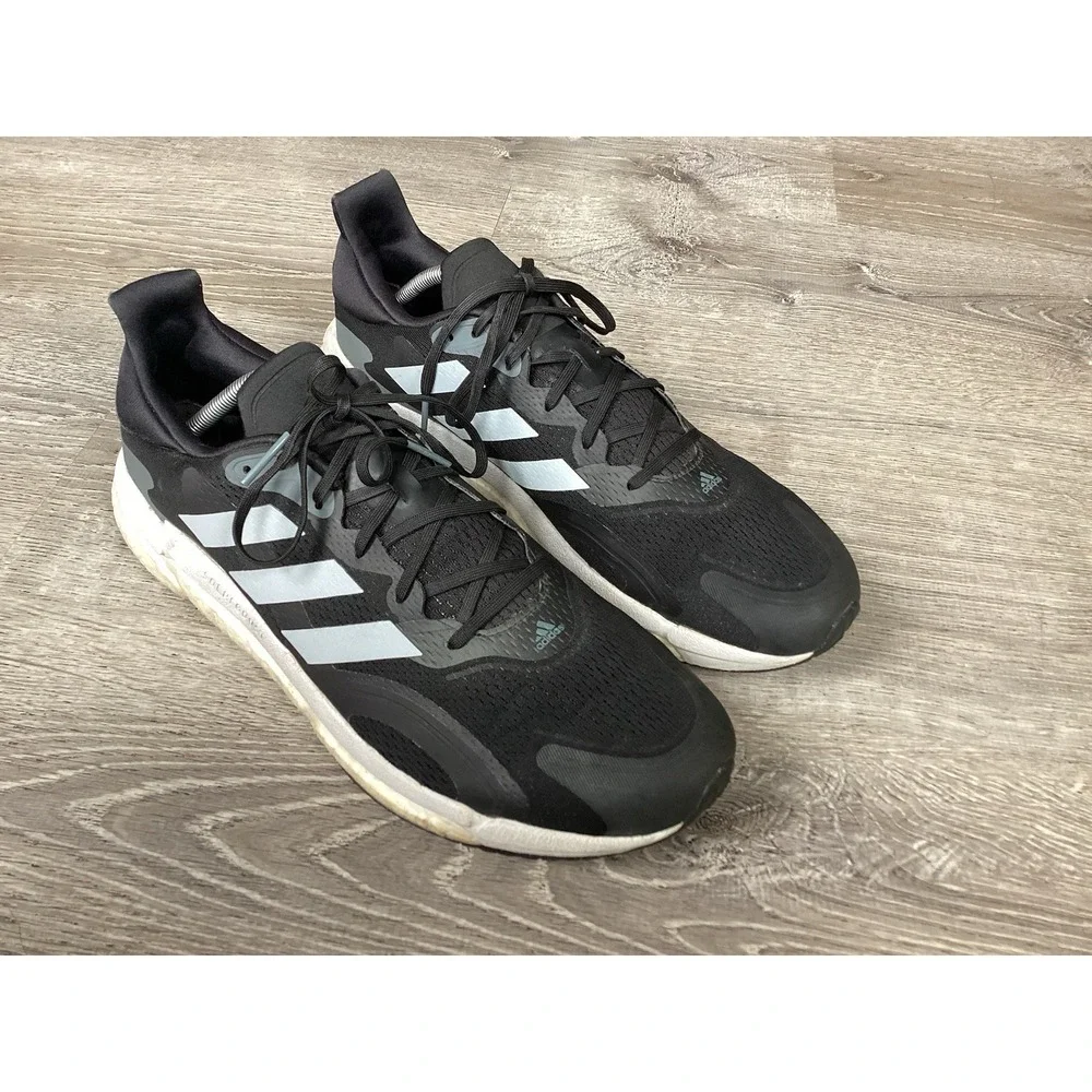 Adidas Black Solar Boost Ultra Running Race Shoes Mens 12.5 Sneakers FW9137